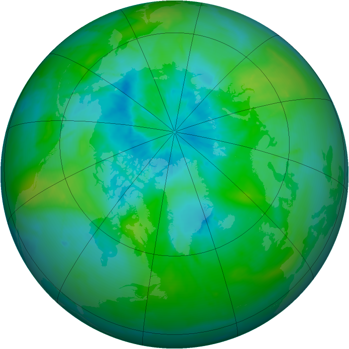 Arctic ozone map for 04 September 2015